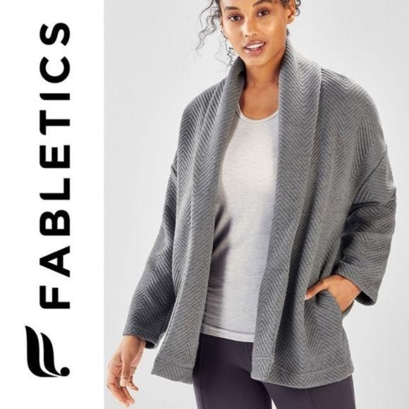 Fabletics Vanessa Quilted Cozy Cardigan M - Picture 2 of 12